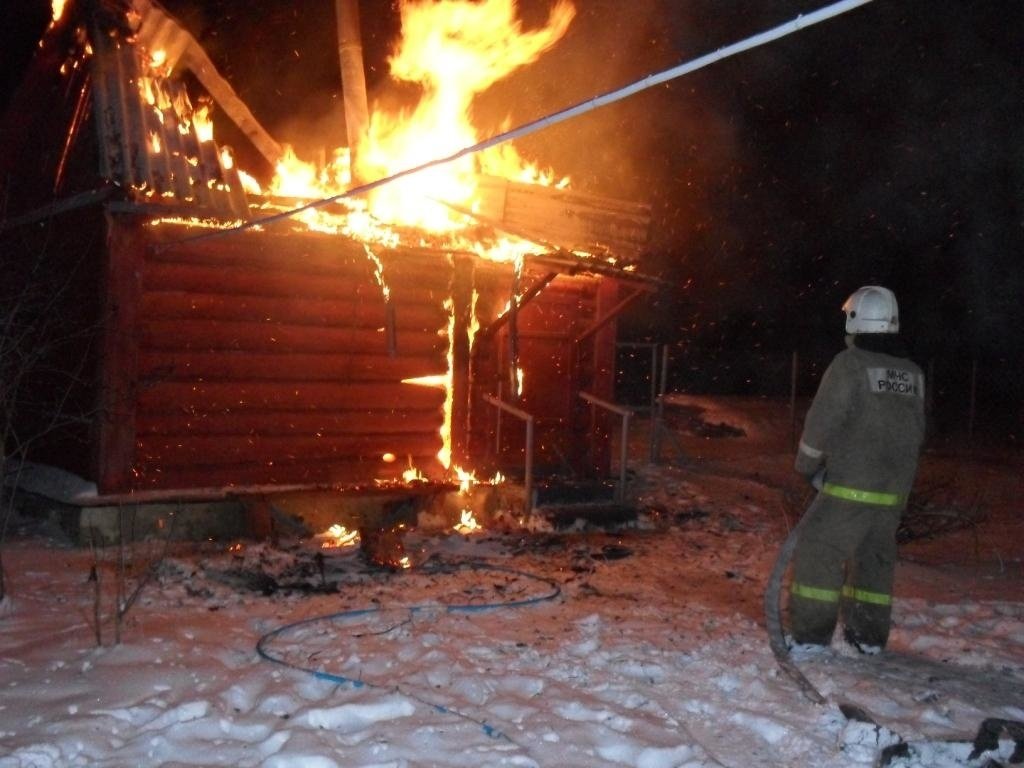 Пожар в хозяйственной постройке в городском округе Бронницы